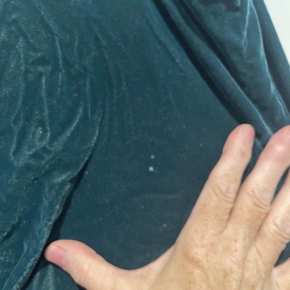 J Crew Emerald Green Velvet Ruffled Tank Size 2 Petite - Picture 7 of 7